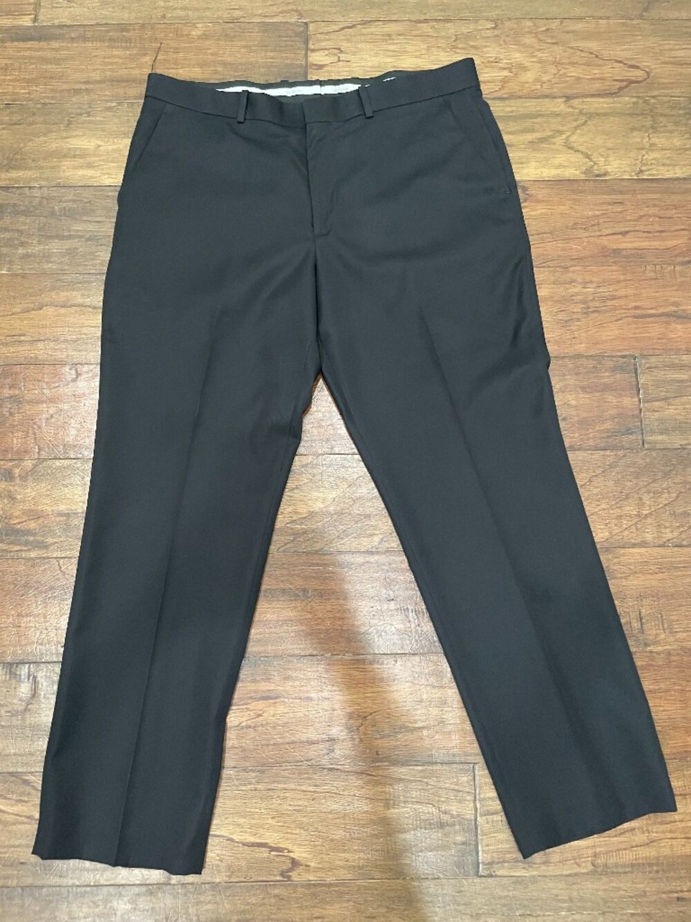 Perry Ellis Portfolio Dress Pants Mens 36x30 Black Modern Fit Flat Front Office